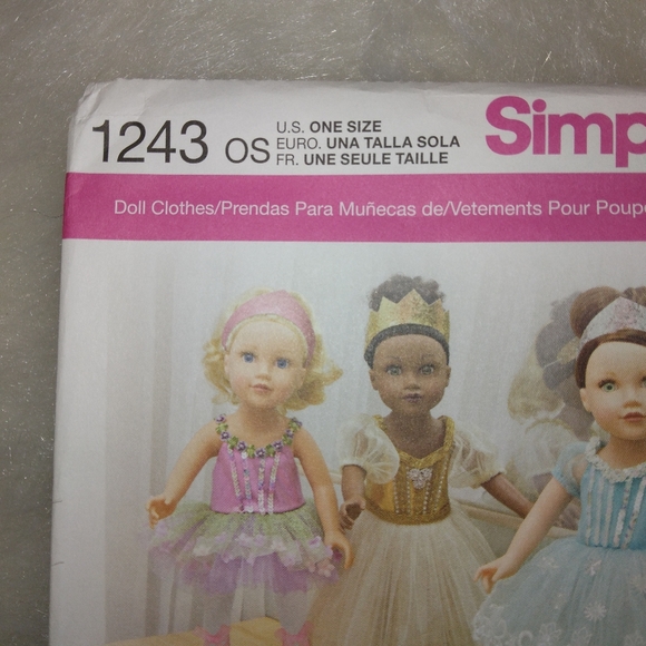 Simplicity 1243 Dance Outfits for 18" dolls like American Girl Doll AGD - Picture 2 of 5